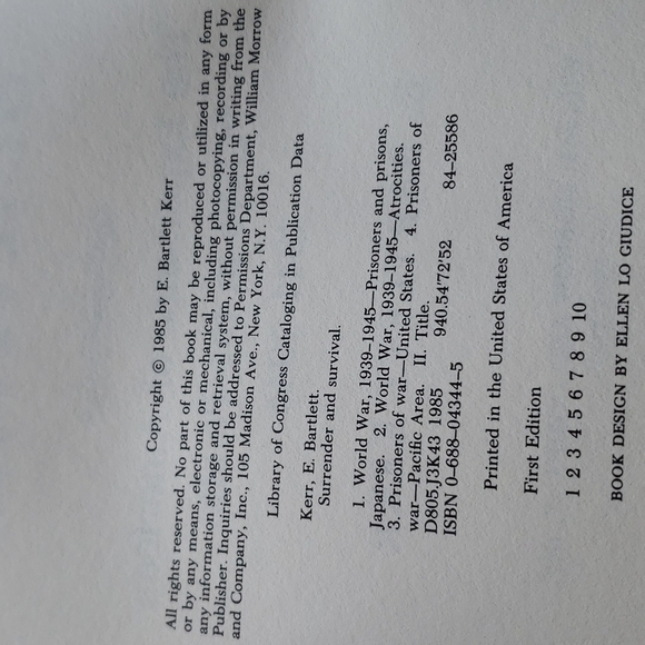 Surrender & Survival The Experience of American POWs The Pacific 1941-1945 - Picture 3 of 3